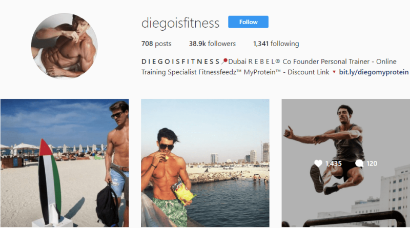 Top 5 Dubai-based Fitness Instagram Profiles (Male) with the Most Eye-Catching Content