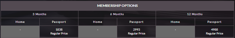 Membership Price