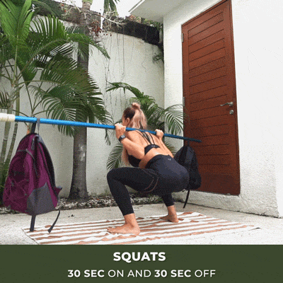 How to bodyweight squats at home for a legs and booty workout