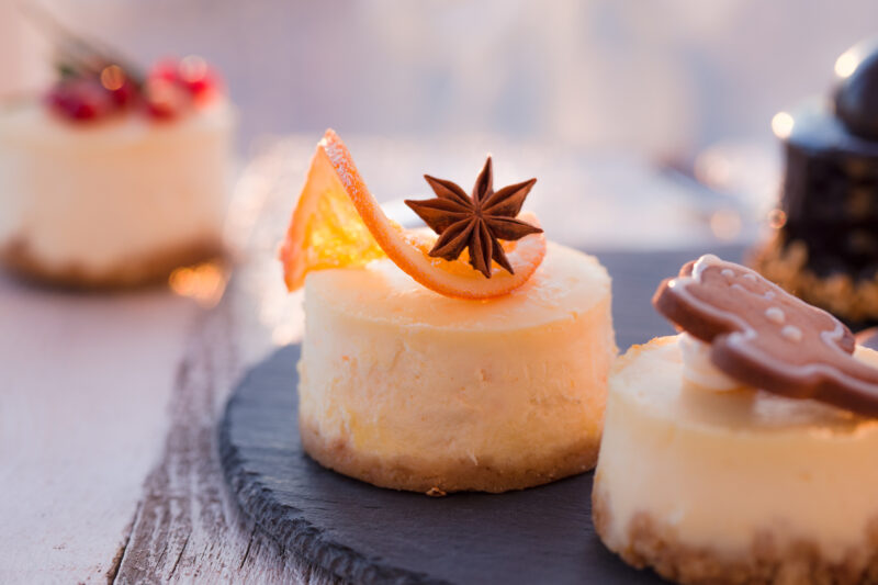 Caramel Pecan Pumpkin Cheesecake Bites - Healthy Christmas Recipes