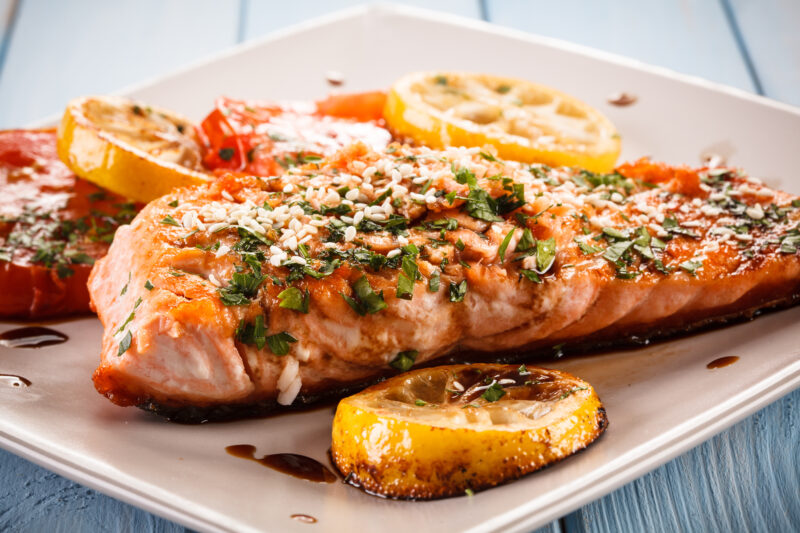 Confit Salmon With Lemon And Parsley Salsa - Healthy Christmas Recipes